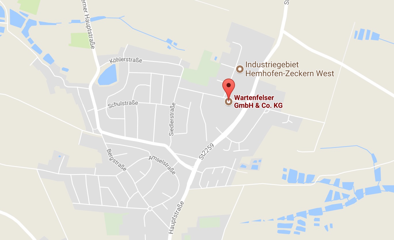 Anfahrt zu Wartenfelser planen Anfahrt zu Wartenfelser planen